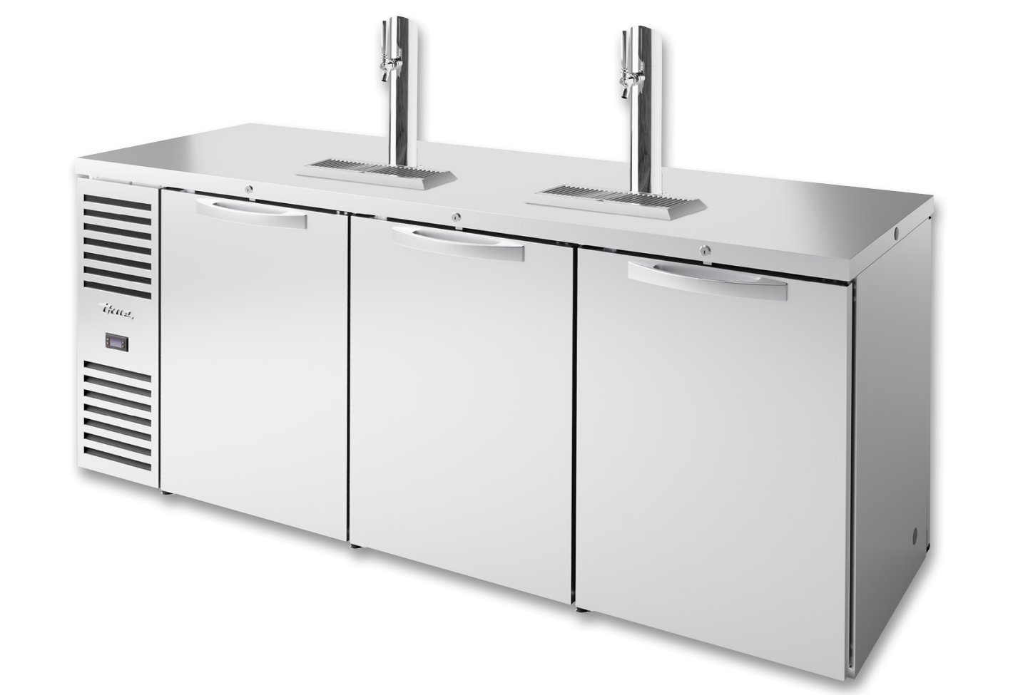 True TDR84-PTSZ1-L-S-SSS-SSS-1 Beer Dispenser, 84" Wide, 6 Doors