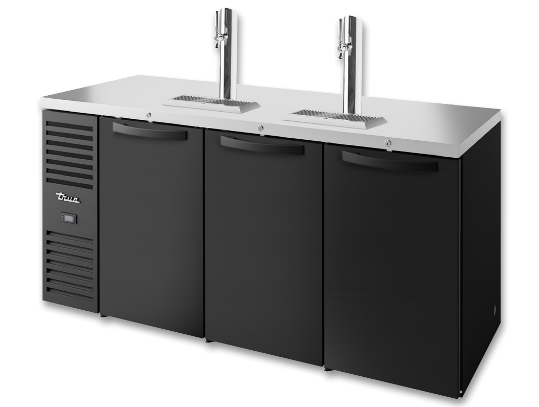 True TDR84-RISZ1-L-B-SSS-1 Beer Dispenser, 84" Wide, 3 Doors