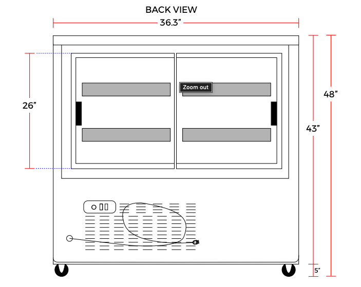 Coldline DC36-SS 36" Stainless Steel Curved Glass Refrigerated Deli Display Case