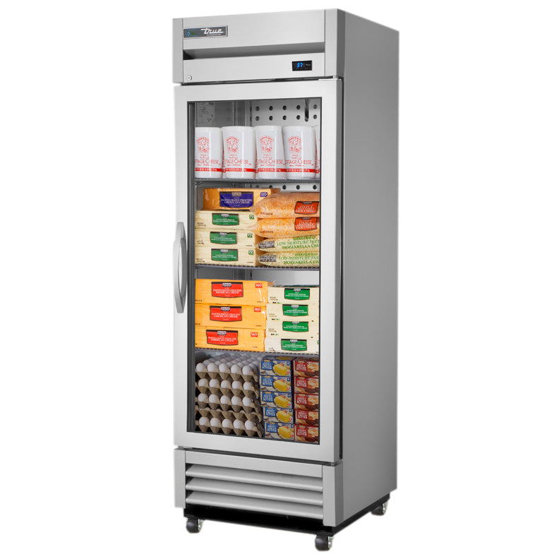 True T-19G-HC~FGD01 Reach-In Refrigerator, 27" Wide, 1 Door, 3 Shelves, T-Series