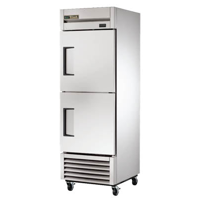 True T-23-2-HC Reach-In Refrigerator, 27" Wide, 2 Doors, 3 Shelves, T-Series