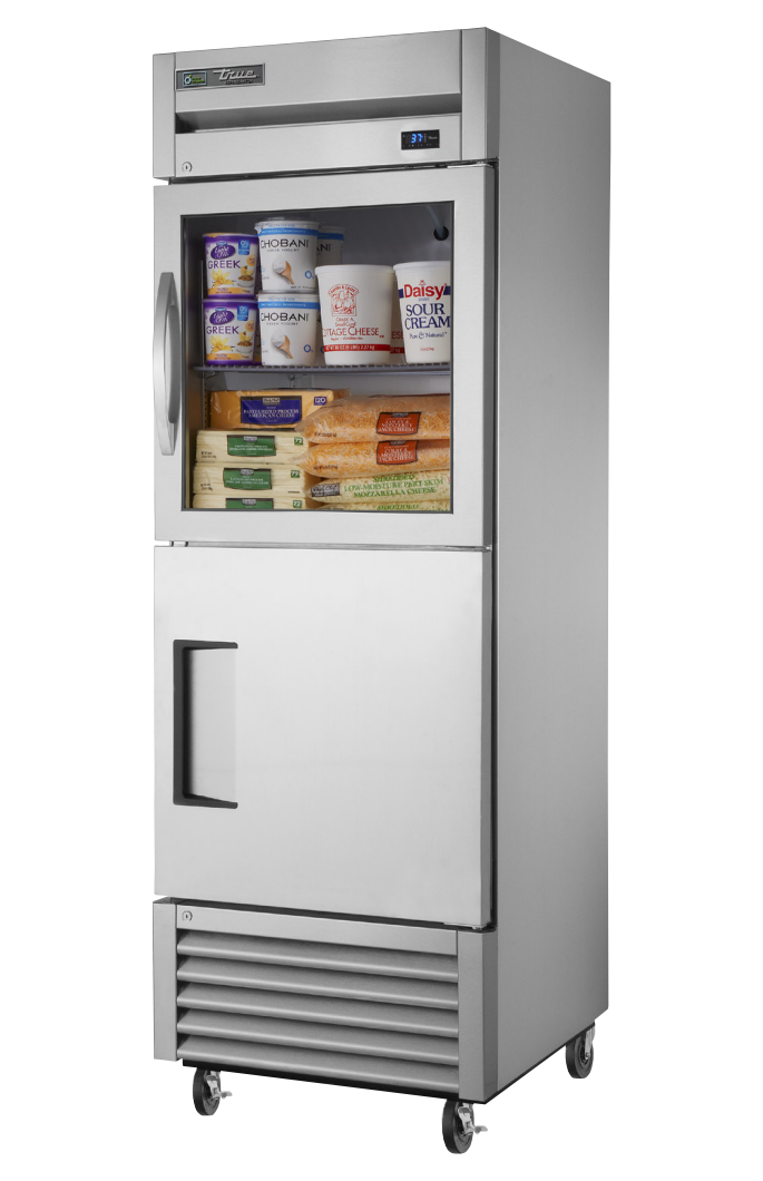 True TS-23-1-G-1-HC~FGD01 Reach-In Refrigerator, 27" Wide, 2 Doors, 3 Shelves, TS Series