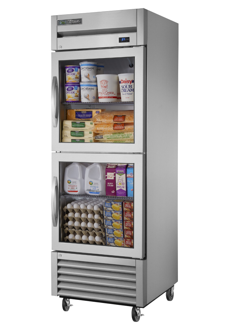 True TS-23G-2-HC~FGD01 Reach-In Refrigerator, 27" Wide, 2 Doors, 3 Shelves, TS Series