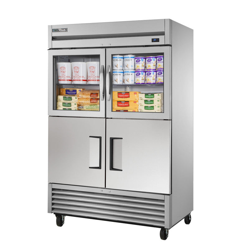 True TS-49-2-G-2-HC~FGD01 Reach-In Refrigerator, 54 1/8" Wide, 4 Doors, 6 Shelves, TS Series
