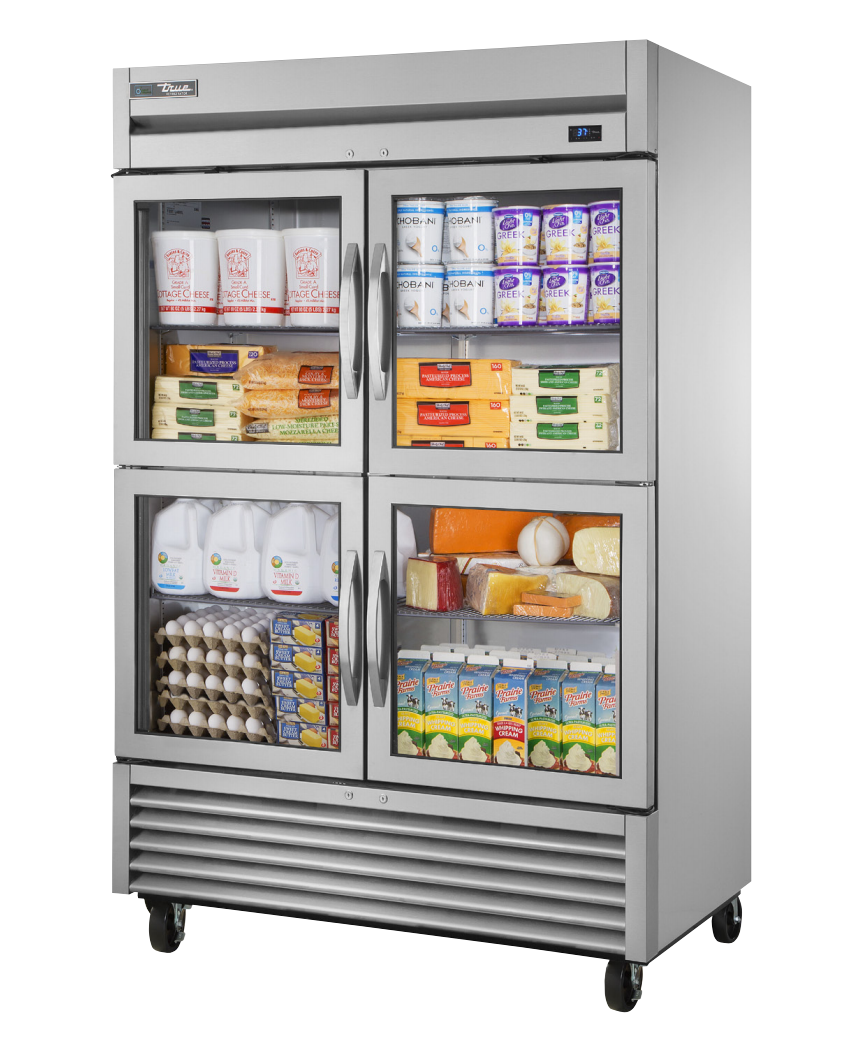 True TS-49G-4-HC~FGD01 Reach-In Refrigerator, 54 1/8" Wide, 4 Doors, 6 Shelves, TS Series