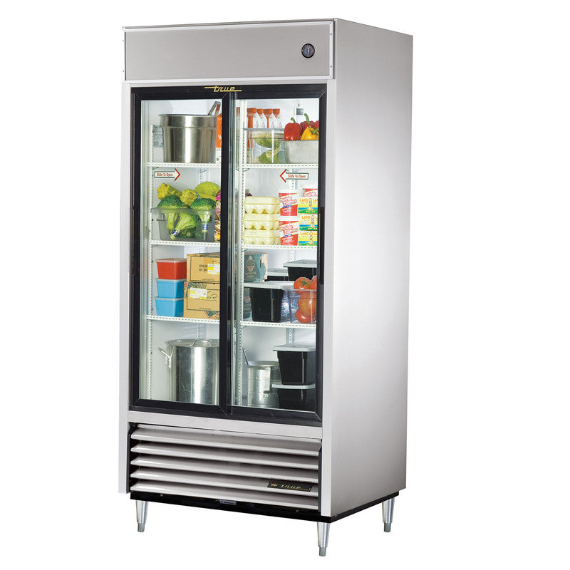True TSD-33G-HC-LD Reach-In Refrigerator, 39 1/2" Wide, 2 Doors, 6 Shelves, TSD Series