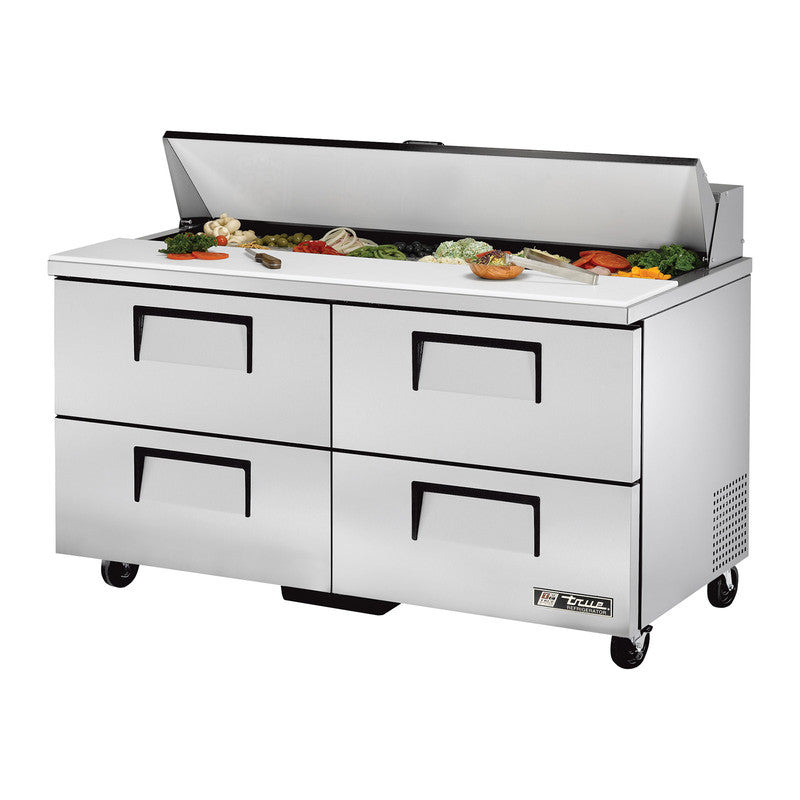 True TSSU-60-16D-4-HC Sandwich Prep Table, 60 3/8" Wide, 16 Pans (Tops)