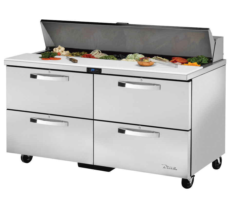 True TSSU-60-16D-4-HC~SPEC3 Sandwich Prep Table, 60 1/2" Wide, 16 Pans (Tops)