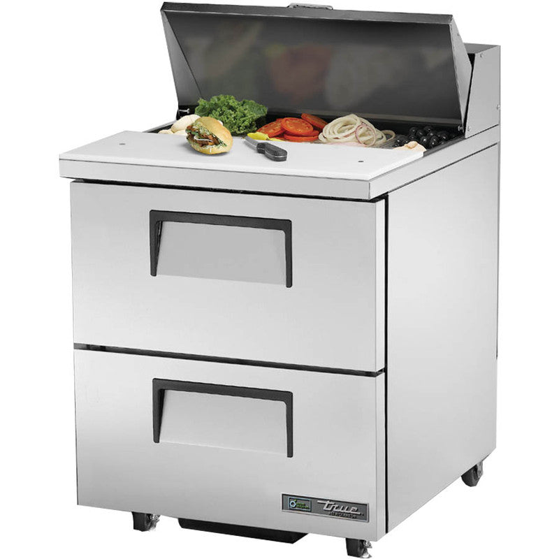 True TSSU-27-08D-2-ADA-HC Sandwich Prep Table, 27 5/8" Wide, 8 Pans (Tops)