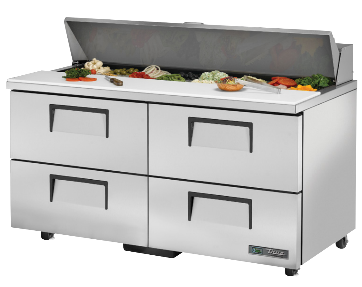 True TSSU-60-16D-4-ADA-HC Sandwich Prep Table, 60 3/8" Wide, 16 Pans (Tops)