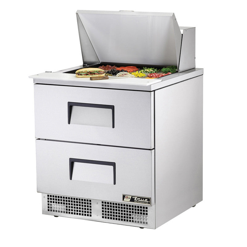 True TFP-32-12M-D-2~SPEC3 Sandwich Prep Table, 32 1/8" Wide, 12 Pans (Tops)