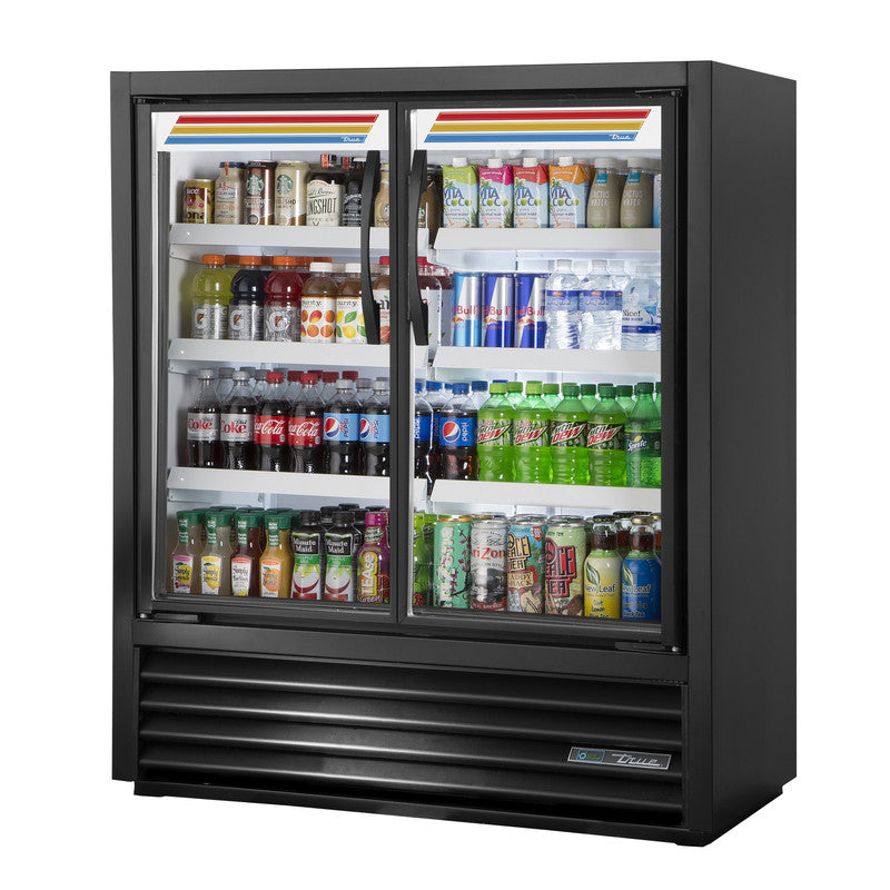 True TVM-48SL-54-HC~VM01 Merchandiser Refrigerator, 47 1/8" Wide, 2 Doors, 6 Shelves