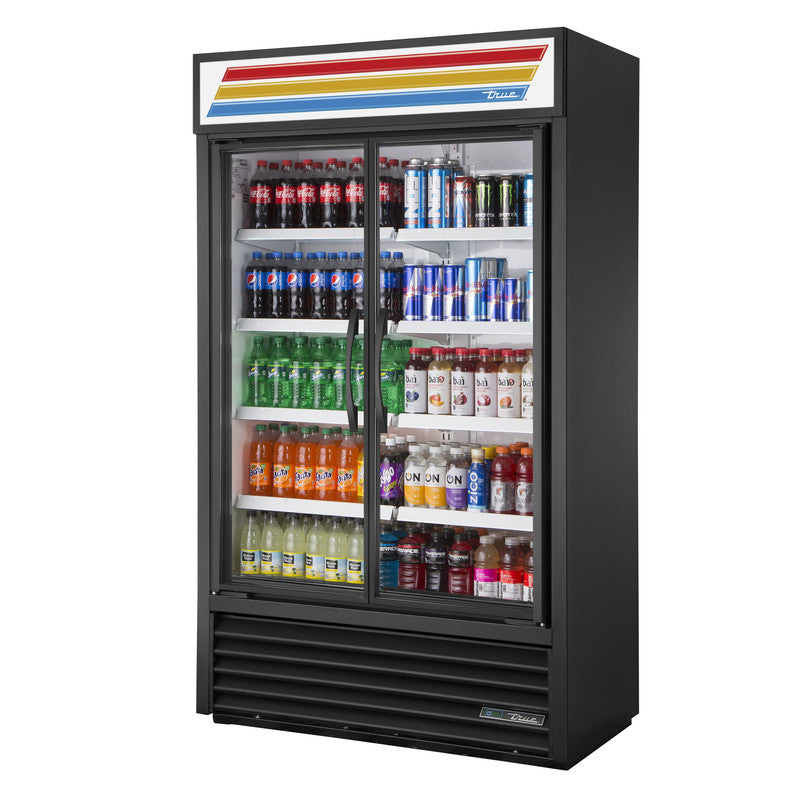 True TVM-48SL-HC~VM01 Merchandiser Refrigerator, 47 1/8" Wide, 2 Doors, 8 Shelves