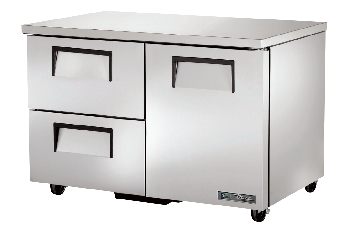 True TUC-48D-2-HC Undercounter Refrigerator, 48 3/8" Wide, 1 Door, 2 Shelves