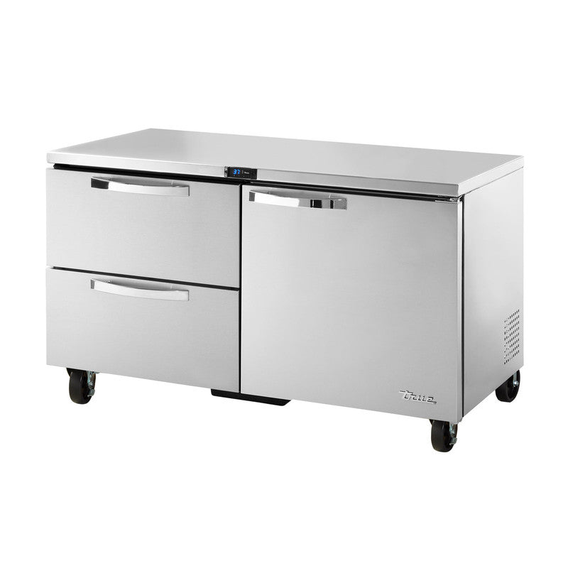 True TUC-60D-2-HC~SPEC3 Undercounter Refrigerator, 60 3/8" Wide, 1 Door, 2 Shelves, Spec Series