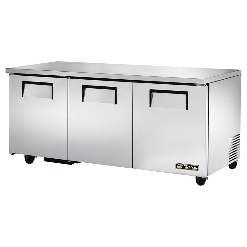 True TUC-72-HC Undercounter Refrigerator, 72 3/8" Wide, 3 Doors, 6 Shelves