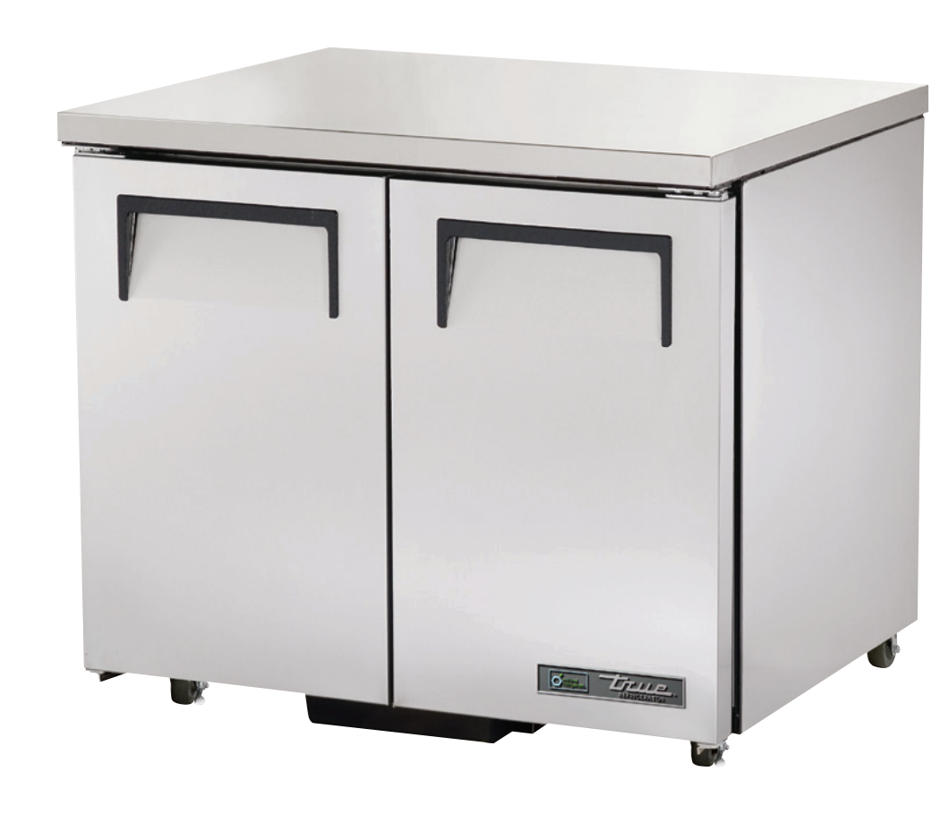 True TUC-36-ADA-HC Undercounter Refrigerator, 36 3/8" Wide, 2 Doors, 4 Shelves