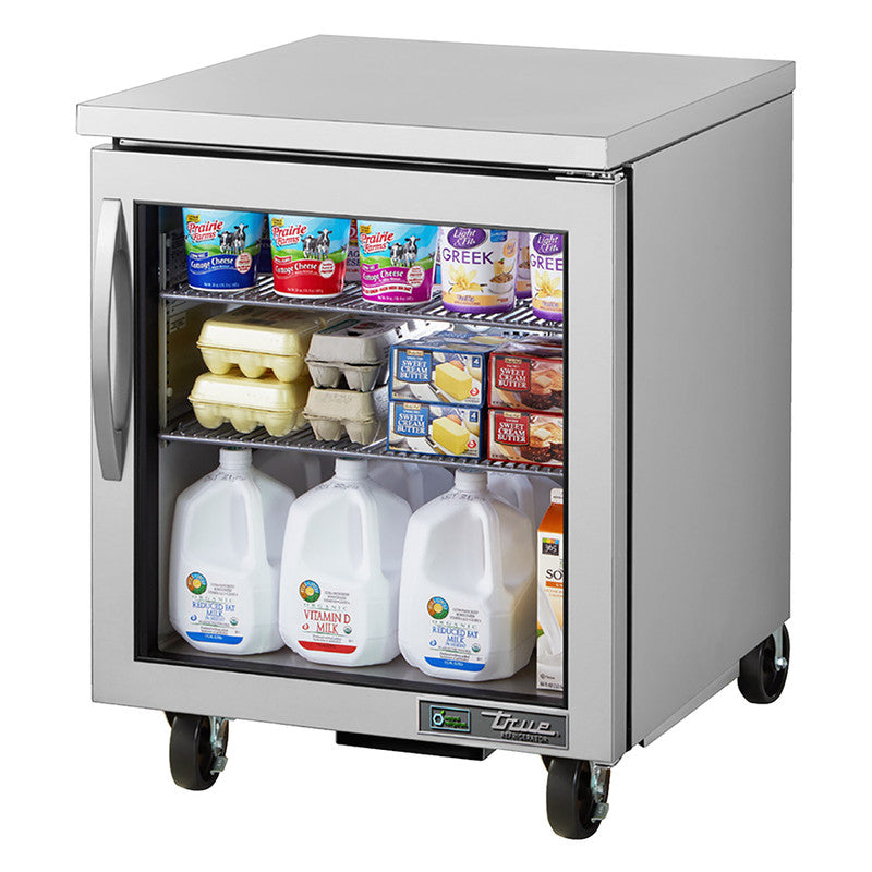 True TUC-27G-HC~FGD01 Undercounter Refrigerator, 27 5/8" Wide, 1 Door, 2 Shelves
