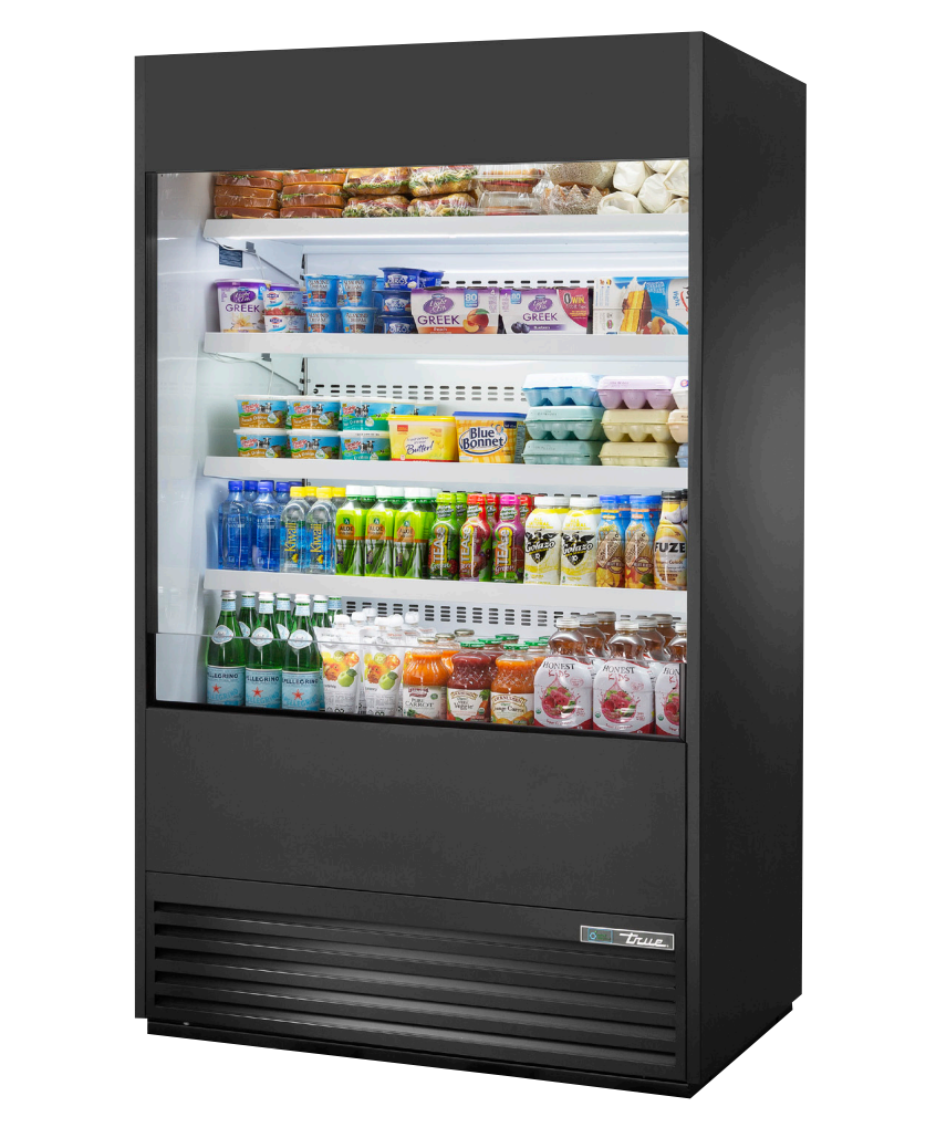 True TOAM-48-HC~NSL01 Open Refrigerated Display Merchandiser, 48" Wide, 4 Shelves