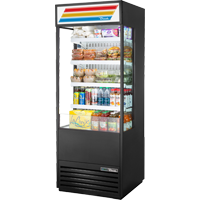 True TOAM-30GS-HC~TSL01 Open Refrigerated Display Merchandiser, 30" Wide, 4 Shelves