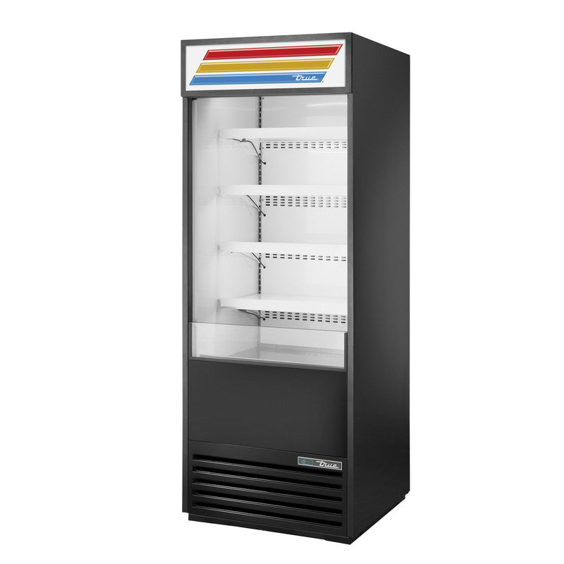 True TOAM-30-HC~TSL01 Open Refrigerated Display Merchandiser, 30" Wide, 4 Shelves