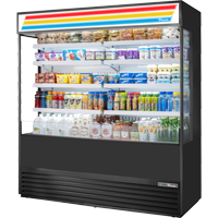 True TOAM-72GS-HC~TSL01 Open Refrigerated Display Merchandiser, 72" Wide, 8 Shelves