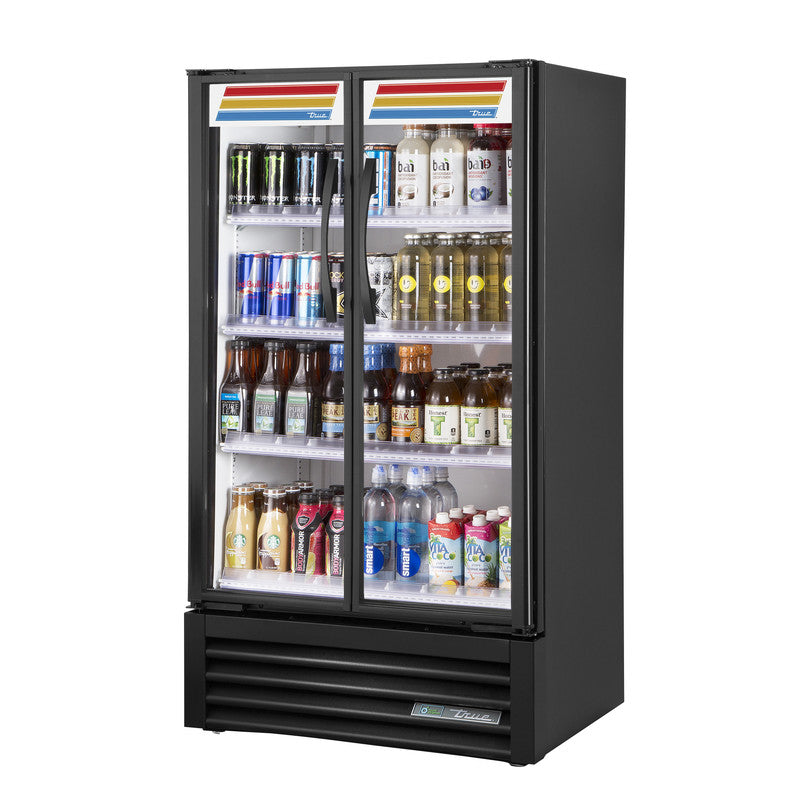 True TVM-30-HC~VM01 Merchandiser Refrigerator, 30 7/8" Wide, 2 Doors, 4 Shelves