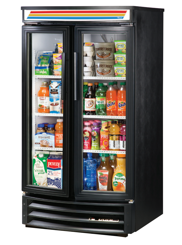 True GDM-14RF-LD , 30 3/8" Wide, 2 Doors, 3 Shelves