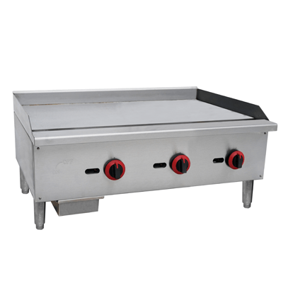 Cookline CGG-36M 36" Gas Countertop Griddle with Manual Controls, 90,000 BTU