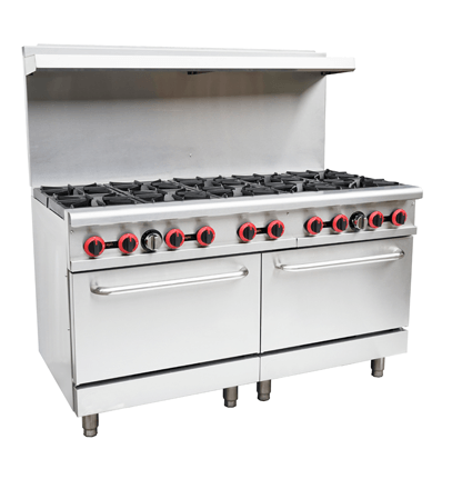 Cookline CR60-10-NG 60" 10 Burner Natural Gas Range with 2 Ovens