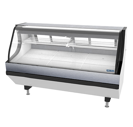 Pro-kold MCSC-80-W 79" Curved Glass Refrigerated Meat Case, Self-Contained