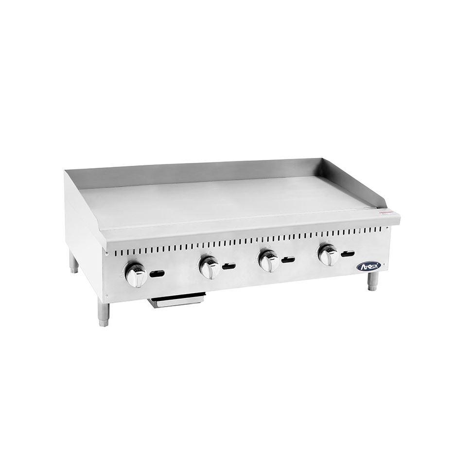 Atosa CookRite ATMG-48 Heavy Duty 48" Manual Gas Griddle, Total 120,000 B.T.U.