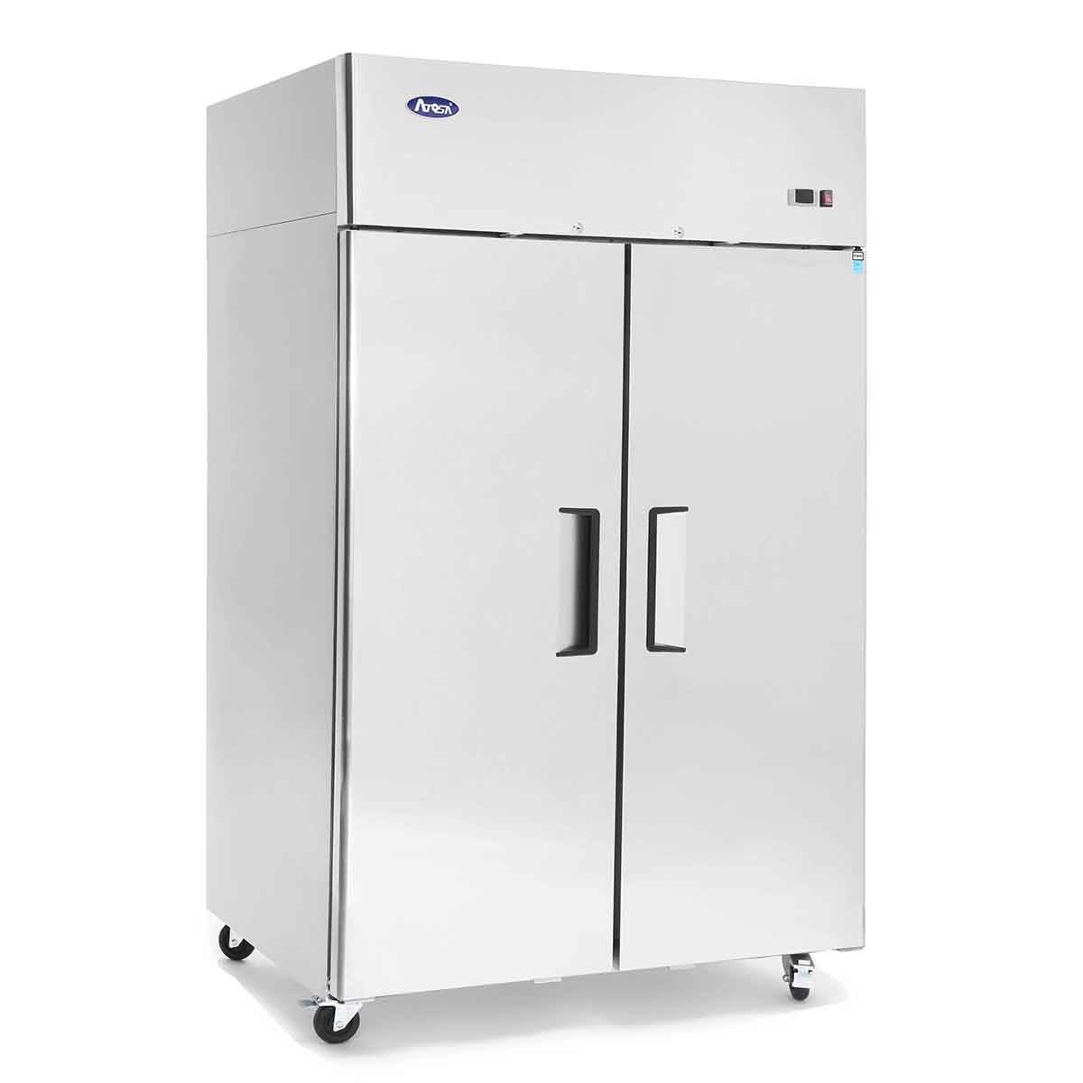 Atosa MBF8005GR Two Door 52" Upright Reach-In Refrigerator Top Mount Series