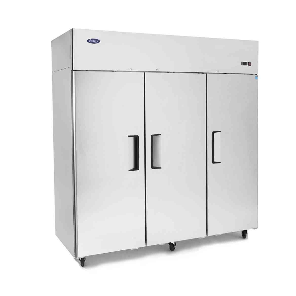 Atosa MBF8006GR Three Door 78" Reach-In Refrigerator Top Mount Series