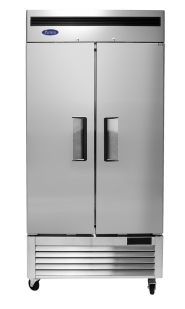 Atosa MBF8506GR Bottom Mount Slim Two Door Reach-in Refrigerator, 28.5 Cu. Ft.