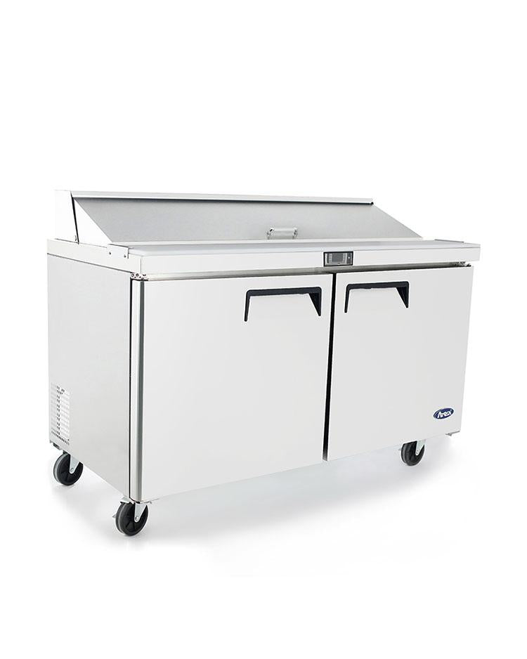 Atosa MSF8303GR 60" Sandwich Prep Table, with 16 Stainless Steel Pans