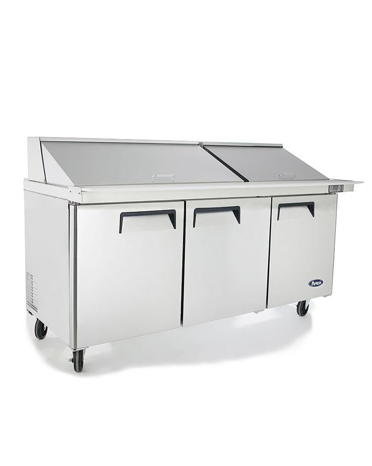 Atosa MSF8308GR 72" Mega Top Sandwich Prep Table, with 30 Stainless Steel Pans