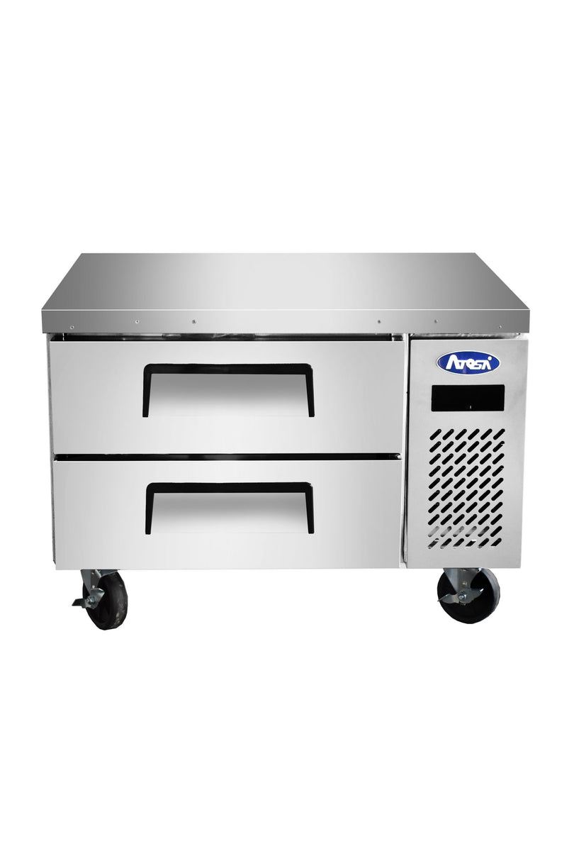Atosa MGF8448GR 35.56" 2 Drawer Refrigerated Chef Base, 4.7 Cu. Ft.