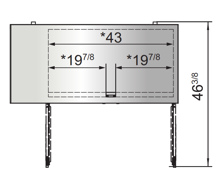 Atosa SBB59GRAUS1 57" 2 Door Shallow Depth Back Bar Cooler, 15 Cu. Ft., Stainless Steel Exterior