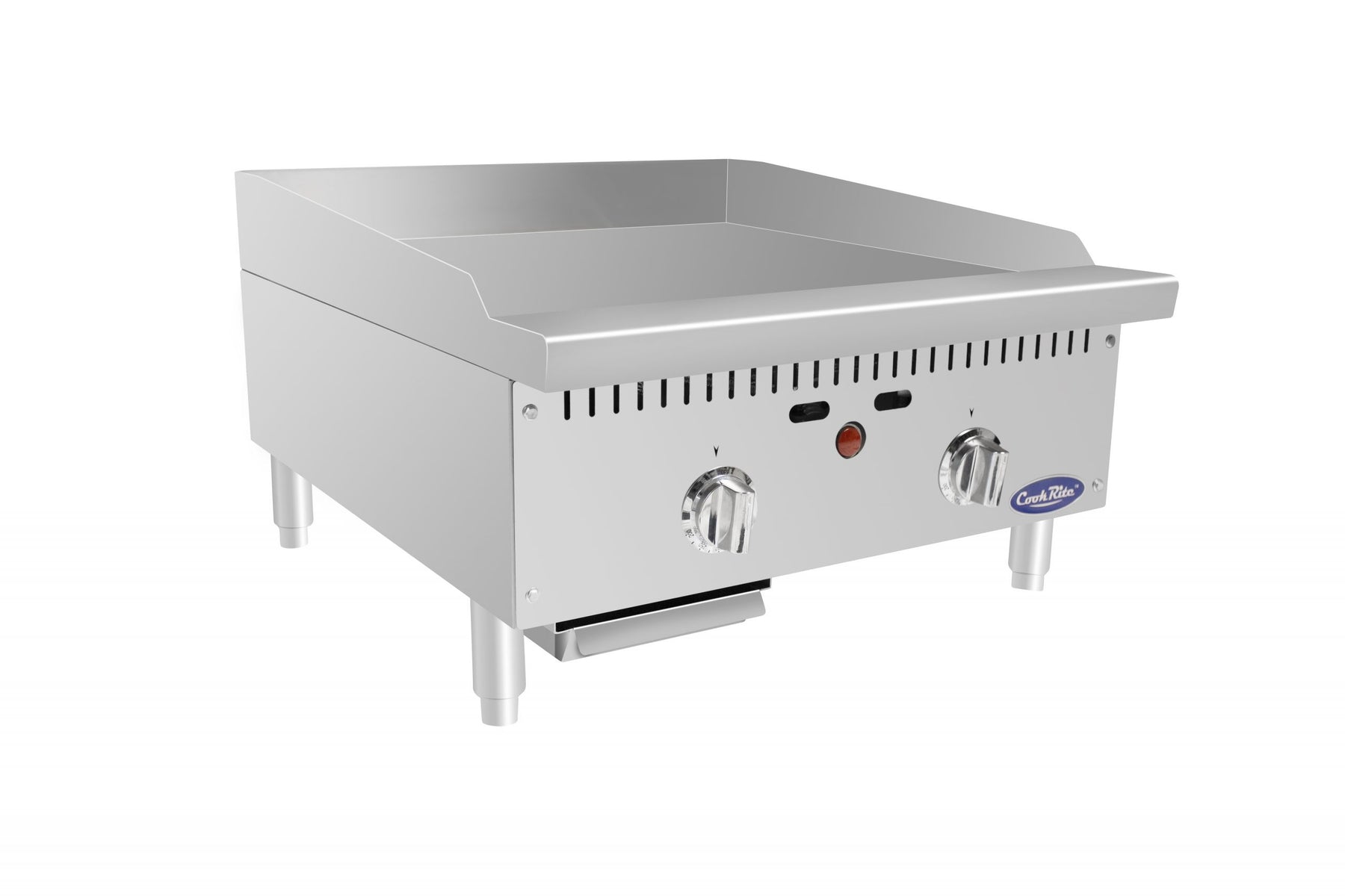 Atosa ATTG-24 24" Thermostatic Gas Griddle, 50,000 BTU, 1" Thick Griddle Plate