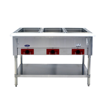Atosa CSTEA-3C 44.13", Electric Hot Food Table, 3 Wells, Water Pans Included, 1500W, 120V