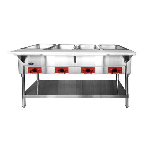 Atosa CSTEA-4C 58", Electric Hot Food Table, 4 Wells, Water Pans Included, 2000W, 120V