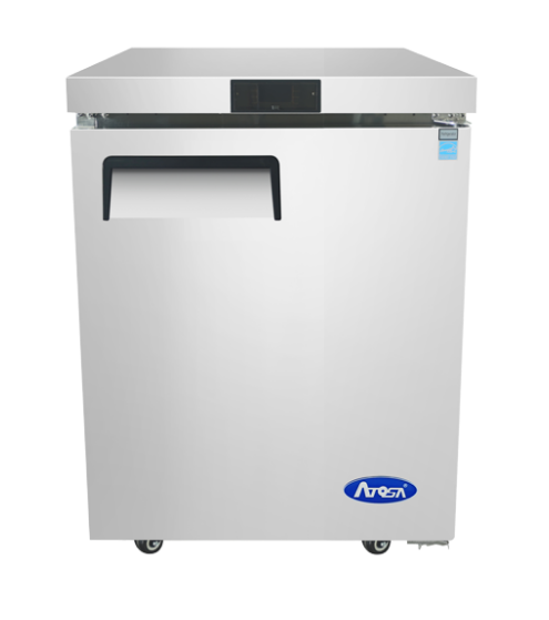 Atosa MGF24FGR 24'' Undercounter Freezer Shallow Depth, 4.8 cu. ft.