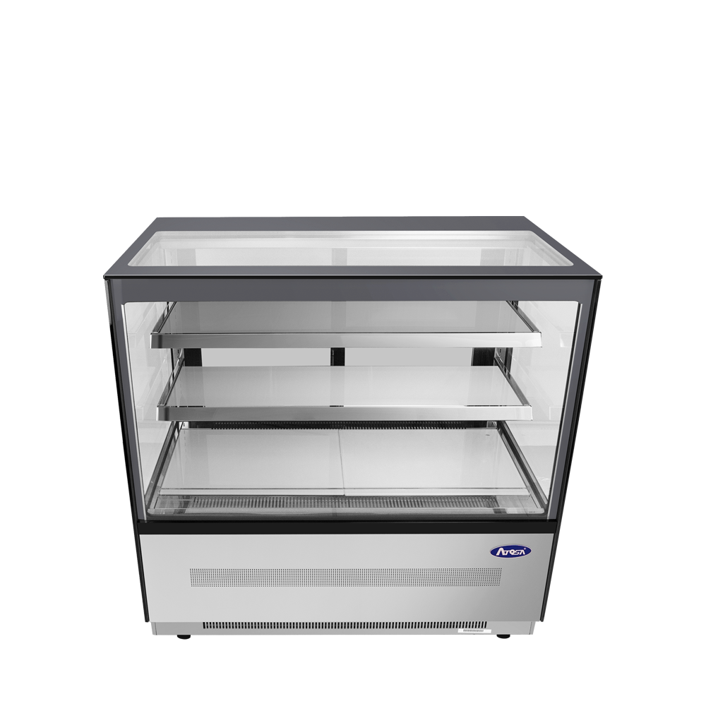 Atosa RDCS-48 48" Floor Model Refrigerated Square Display Cases, 15.1 cu. ft.