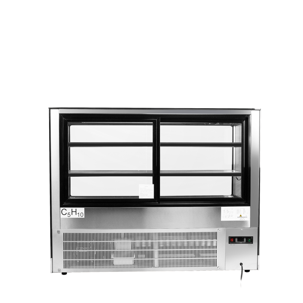 Atosa RDCS-60 60" Floor Model Refrigerated Square Display Cases, 20.2 cu. ft.