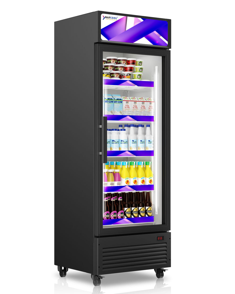NAFCOOL SDGR28 28" 1 Glass Door Merchandiser, 20 Cu. Ft.