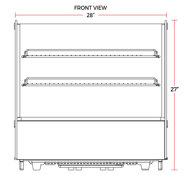 Marchia MDC121 28" Refrigerated Countertop Display Case
