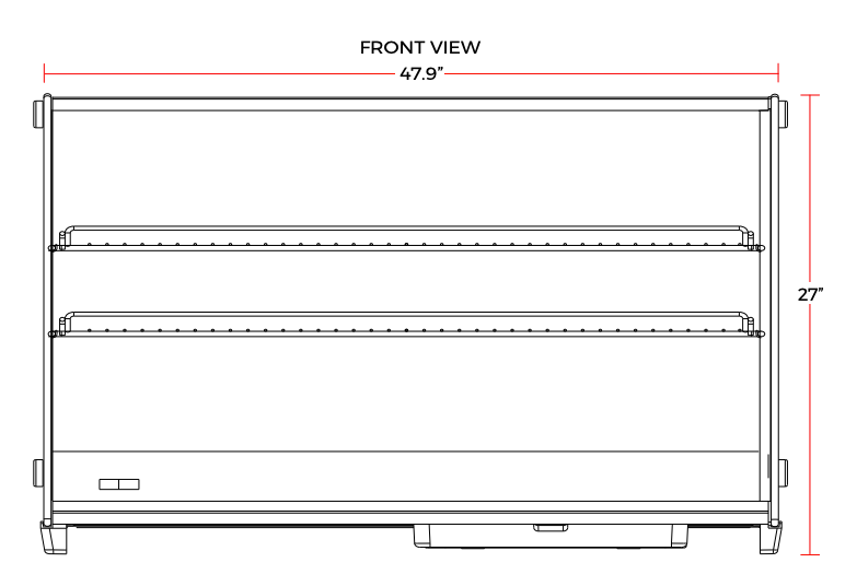 Marchia MDC201 48" Refrigerated Countertop Display Case