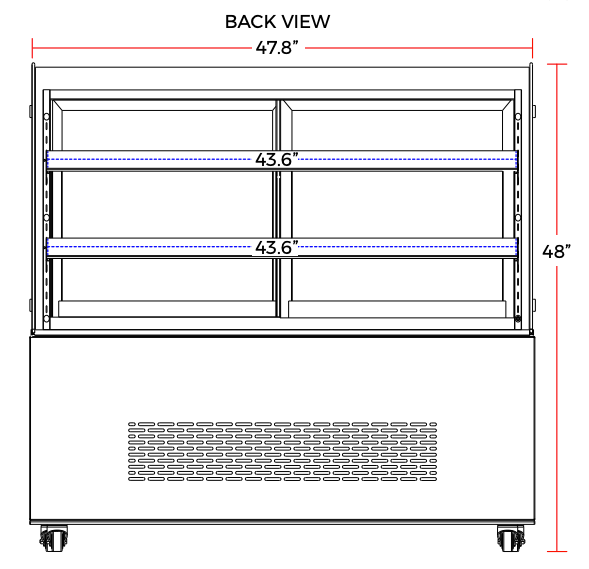 Marchia MB48 48" Refrigerated Bakery Display Case
