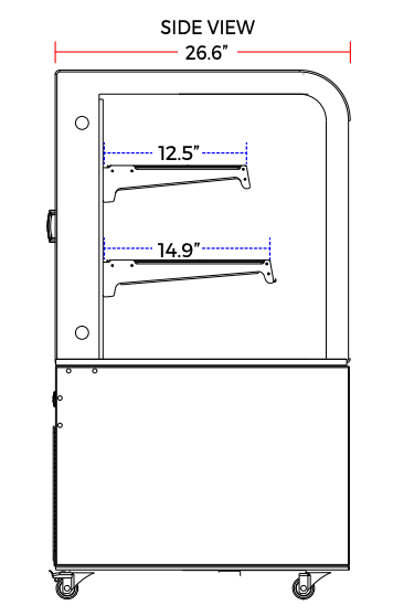 Marchia MB48 48" Refrigerated Bakery Display Case